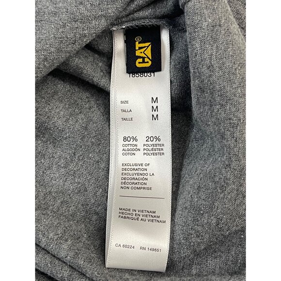 Caterpillar NWT Mens Gray Short Sleeve Crew Neck Pocket T-Shirt, Medium, New - Picture 13 of 13